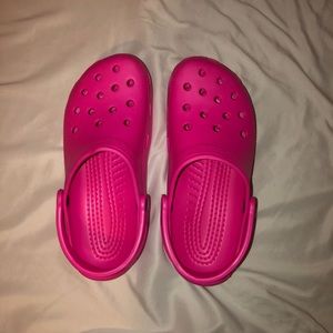Pink Crocs